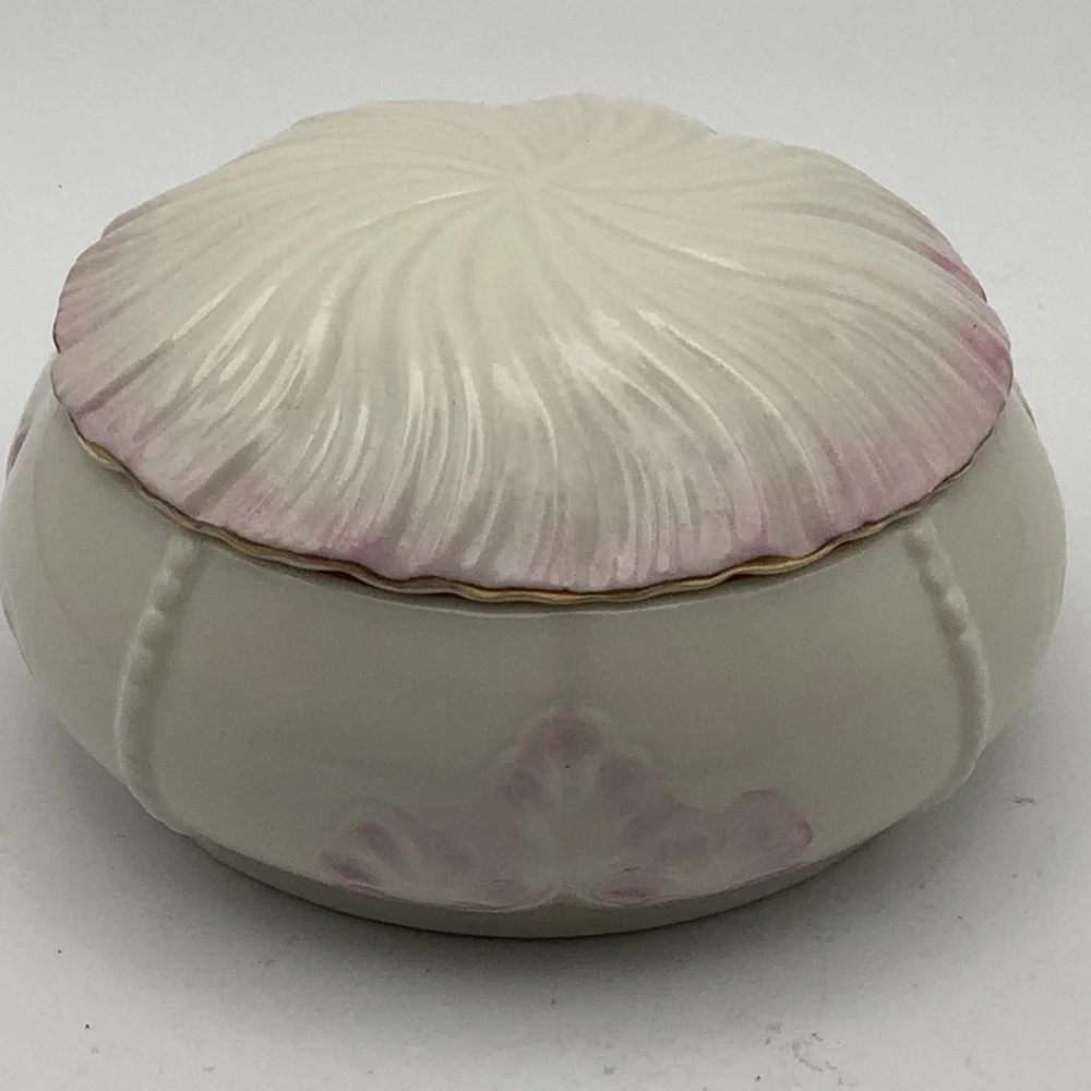 Vintage Belleek Ireland Millennium 2000 Trinket Box